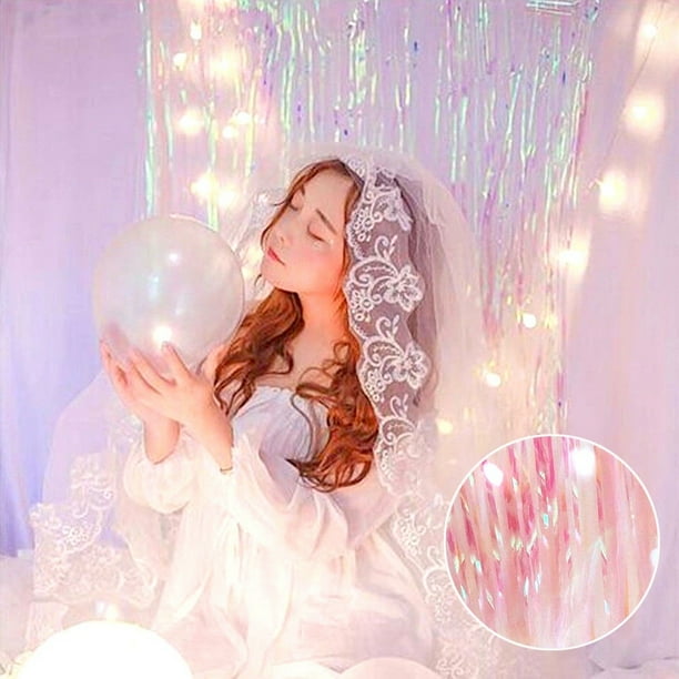 Mermaid Shine hanging Party Cutouts Iridescent Foil Birthday party Hangers